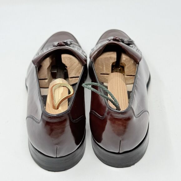 Johnston & Murphy Aristocrat Loafers Mens 10 C / A Burgundy Leather Tassels USA main image 5